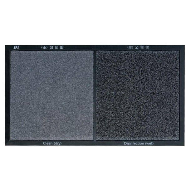 1x Tapete Desinfectante Tapete Sanitizante para Piso Alfombra de Entrada Tapete Desinfectante para Puerta Hogar gris