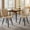 Cream 2pcs, variant on PU Leather Dining Chairs Set of 2/4, Upholstered Kitchen Chairs with Thick Cushion & Metal Legs, Armless Modern Dining Room Chairs, Easy Clean Faux Leather Side Chairs (Cream 2pcs)