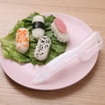 thumbnail image 4 of 2 piezas de moldes para sushi, moldes para hacer sushi, utensilios de cocina, rollos de arroz y verduras, utensilios de cocina para el hogar con asas, transparentes, 4 of 4