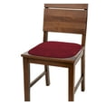 thumbnail image 2 of Kashi Home 16"x16" Memory Foam Chair Seat Cushion Pad for Kitchen, Dining Room, Patio Chairs, Set of 2, Burgundy, 2 of 5