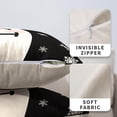 thumbnail image 4 of Lovely Snowman Throw Pillow Covers Let It Snow Decorative Pillow Covers 16x16 Set of 2 Hello Winter Black Stripes Cushion Case for Living Room Holiday Decor Bedroom, 4 of 4