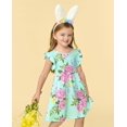 thumbnail image 4 of Vestido de moda The Children's Place para niñas pequeñas 3T Mellow Aqua, 4 of 4