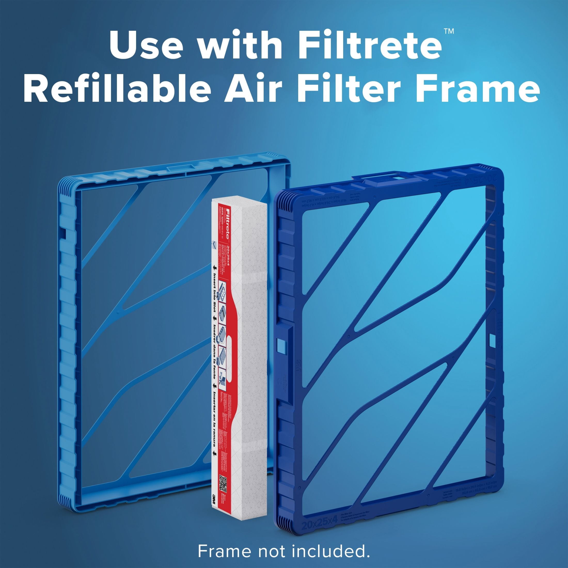 Filtrete 20x25x4 Replacement Air Filters, MPR 1000 MERV 11, Allergen Defense, 2 Pack