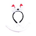 thumbnail image 2 of Animal Headband Tail Bowtie Set Halloween Cosplay for Performance Dance Prom White Cat, 2 of 7