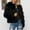 Black coat for women, variant on Usmixi Winter Faux Furry Coat for Women Fuzzy Fleece Coat for Women Long Sleeve Casual Solid Open Front Fluffy Plush Jacket Warm Thickened Cozy Faux Fur Outwear Casual Faux Furry Coat