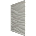 thumbnail image 4 of Ekena Millwork 19 5/8"W x 19 5/8"H Ripple EnduraWall Decorative 3D Wall Panel, UltraCover Satin Blossom White (Covers 2.67 Sq. Ft.), 4 of 6