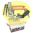 thumbnail image 1 of Set de accesorios para mesas, escaleras y sillas para figuras de lucha libre, 1 of 2