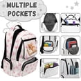 thumbnail image 7 of FKELYI 17 Inch Schoolbag for Kids Girls Backpacks with Multi-Pockets Corgi Dog Pink Butterfly Print School Bookbag Casual Daypack Travel Knapsack for Hiking Camping, 7 of 7