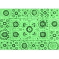thumbnail image 1 of Ahgly Company Indoor Rectangle Abstract Emerald Green Modern Area Rugs, 8' x 10', 1 of 4