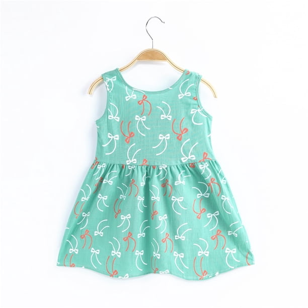 Vestidos sin mangas con estampado de flores para niñas de 1 a 7 años, ropa para niños, vestido de princesa de verano, vestido de desfile de baile de fiesta para niños, atuendo Tan Jianjun unisex