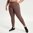 thumbnail image 7 of GEWSEY High Waisted Tummy Control Compression Yoga Pant for Women Petite to Plus Size Womens Leggings Non See Through (Brown, XXL), 7 of 7