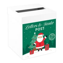 Santa Mailbox Letters to Santa Post Design, Christmas Mailbox Decor for Kids