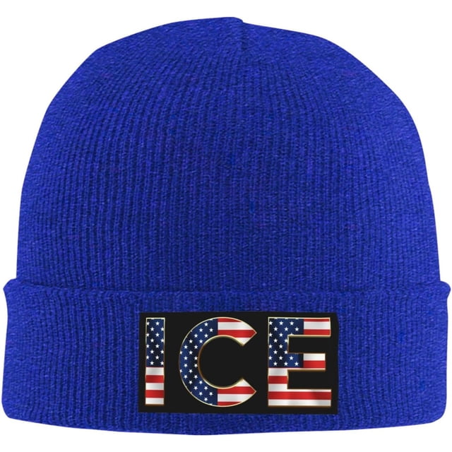 I Support ICE Knit hat I Stand with Ice Unisex Cuffed Beanies