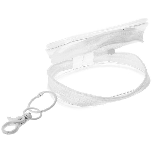 Raindrops Clear Portable Mini Zipper Pouch Durable PVC Coin Purse Keychain for Women Assorted Color