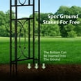 thumbnail image 6 of QISHENSHUI Tall Garden Arch Trellis a Metal Arbor with Floor Prongs Designed for Climbing Plants and Wedding Events to Blend Height with Sturdy Support for Greenery and Decorative Displays, 6 of 14