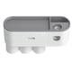thumbnail image 1 of Soporte Multifunción Para Cepillos De Dientes Con Dispensador Automático De Pasta De Dientes Y Cajón De Almacenamiento Organizador De Baño Montado En La Pared Sin Perforaciones Advancent HA016596-00, 1 of 7