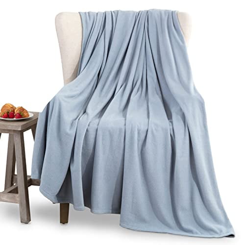 Martex Fleece Blanket Queen Size - Fleece Bed Blanket - All Season Warm Lightweight Super Soft Anti Static Throw Blanket - Blue Blanket - Hotel Quality- Blanket for Couch (90x90 Inches, Bl