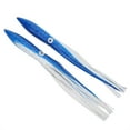 thumbnail image 1 of Juego de 2 señuelos para pesca de pulpo y calamar, huecos, realistas, azules y blancos, 30 cm, 27 g, 1 of 3