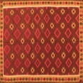 thumbnail image 1 of Ahgly Company Indoor Square Oriental Orange Traditional Area Rugs, 7' Square, 1 of 1