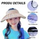 thumbnail image 3 of UPF 50+ - Visera para niños con visera para el sol, ajustable, para deportes atléticos, verano, ala ancha, protección UV, gorra de playa, 3 of 5