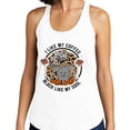 thumbnail image 2 of Coffee Black Like My Soul Tank Top Fitted Racerback Women's Large Heather Grey, 2 of 5