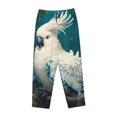 thumbnail image 4 of Daiia Tropical Parrot Floral Artwork Women's Sleep Pant with Pockets and Drawstring,Pajama Pants-Large, 4 of 9