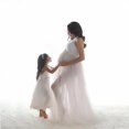 thumbnail image 1 of Maternity Cotton Patchwork Mesh Strapping Floor-length Dress, 1 of 2