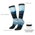 thumbnail image 6 of Zufioo Blue Thunder Storm Dragon Print Long High Thigh Socks Knee-High Warm Stocking Women Boot Sock Leg Warmer High Socks for Daily Wear, Cosplay, 6 of 6