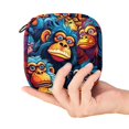 Monkey Menstrual Pad Purse for School, Tampons Collect Pouch for Women