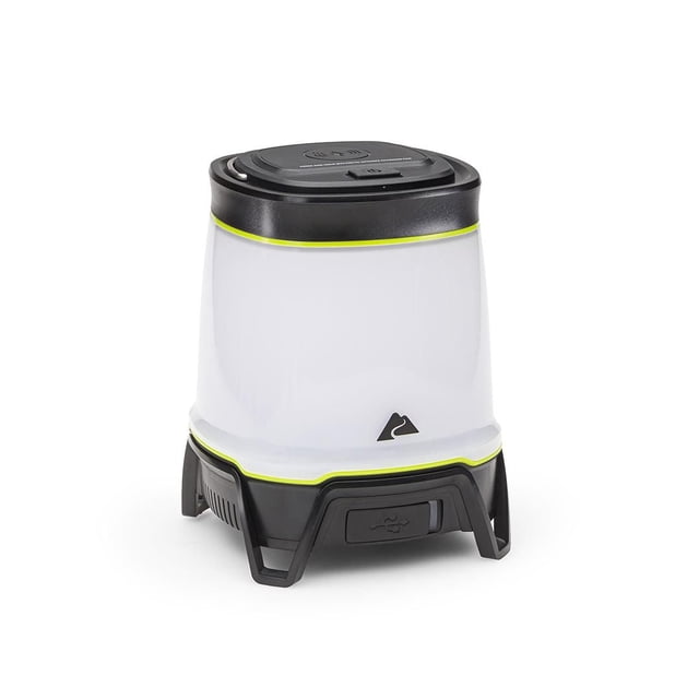 Ozark Trail 2000 Lumen Rechargeable LED Lantern with Qi Wireless Charging Pad, Green & Gray