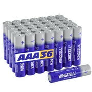 KINGCELL AAA Batteries 36 Pack, High-Performance Triple AAA Batteries with Long-Lasting Power,Alkaline AAA Batteries 10-Year Shelf Life for Kids Toys, Romotes, Various Household Devices