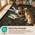 thumbnail image 4 of Design&I 3'x5' Washable Area Rug Low Profile & Durable Daily Traffic Ready Bamboo Sofa Snake Vintage Boho Damask Gothic Bird Motif Scroll for Home Office, Hallway, 4 of 7