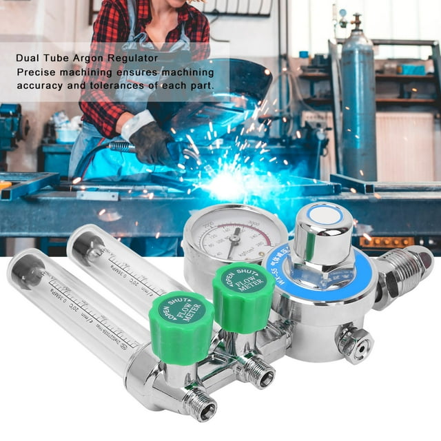 Regulador de gas con caudalímetro, WX‑55X‑2L Regulador de argón doble Regulador de argón doble Caudalímetro de gas Materiales de la más alta calidad