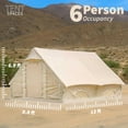thumbnail image 6 of Tentspaces - Inflatable Tents for Camping | Glamping Tent | Blow Up Tent | Lightweight Tent I Quick Assembly | Included Air Pump, Ground Pegs, Ropes, and Repair Package | 6 Person (Rhonda 4350), 6 of 8