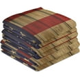 thumbnail image 7 of Grunge American Flag Tea Towels Set of 6 USA Wood Flag Kitchen Dish Cloth with Hanging Loop, 18"x28"Lint-Free Absorbent Towel for Kitchen Drying Wiping and Cleaning, 7 of 7