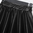 thumbnail image 4 of Aislor Youth Girls Metallic Athletic Dance Pleated Mini Skirts High Waist Scooter Skater Skort 2-16 Black 6-8, 4 of 6