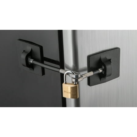 Refrigerator Door Lock with Padlock - Black - Walmart.com Refrigerator Door Lock with Padlock - Black - Walmart.com