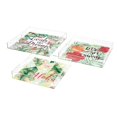 thumbnail image 1 of IMAX 60483-3 Plateaux Acryliques Aloha & 44; Multicolore - Lot de 3, 1 of 1