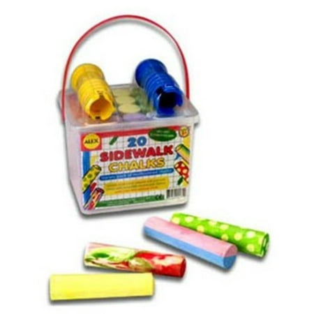 ALEX Toys Artist Studio 20 Sidewalk Chalks with 2 Holders
