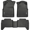 Husky Liners Fits 2005-15 Toyota Tacoma Double Cab Weatherbeater Front & 2nd Seat Floor Mats (Footwell Coverage)