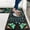 Floral & Butterfly, variant on Boho Kitchen Rugs Sets of 2, Floral Mushroom Anti Fatigue Cushioned Kitchen Mat for Floor, Standing, Sun Moon Non Skid Washable Kitchen Rugs and Mats, 18'''' x 30''''   18'''' x 48'''', Black