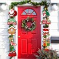 thumbnail image 2 of LHWEN Christmas Door Hanging Banner Festive Decoration European American Home Decor Couplet Curtain for Indoor Outdoor Use Holiday Party Celebration Easy to Install Cardboard Single-Sided, 2 of 3