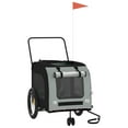 thumbnail image 5 of vidaXL Pet Bike Trailer Bicycle Cargo Dog Stroller Oxford Fabric and Iron, 5 of 27