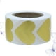 thumbnail image 5 of 1 rollo / 500 Uds pegatinas doradas en forma de corazón etiquetas comerciales etiquetas de alimentos autoadhesivas pegatinas de agradecimiento para galletas tienda panadería DIY, 5 of 5