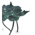 thumbnail image 3 of SPI Home Bird Quartet on Leaves Cast Aluminum Birdfeeder / Birdbath, 3 of 3