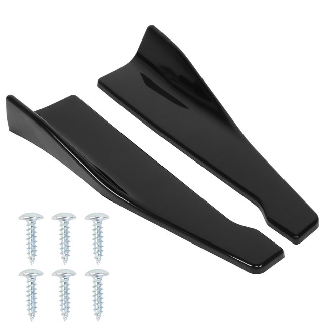 Rear Bumper Diffuser,2pcs Car Rear Bumper Rear Lip Wrap Angle Splitters Car Exterior Protection Seamless Integration
