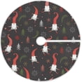 thumbnail image 1 of FMSHPON Cute Christmas Gnomes Xmas Christmas Tree Skirt Stand Mat for Holiday Party Decoration Indoor Outdoor 48 inches, 1 of 6