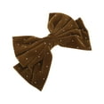thumbnail image 5 of Unique Bargains 1 Pc Cute Rhinestones Bow Spring Hair Clips Orange, 5 of 5