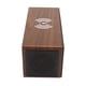 thumbnail image 3 of Reloj LED de madera para el hogar, dormitorio, despertador Digital marrón con Altavoz Bluetooth, carga inalámbrica, 3 of 5