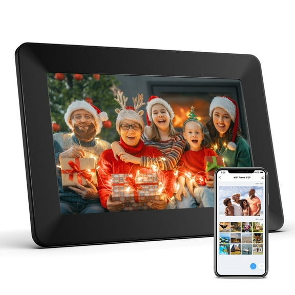 eco4life 10.1-In. Wi-Fi Digital Photo Frame with Photos/Video Sharing and Touch Screen, CPF1026
